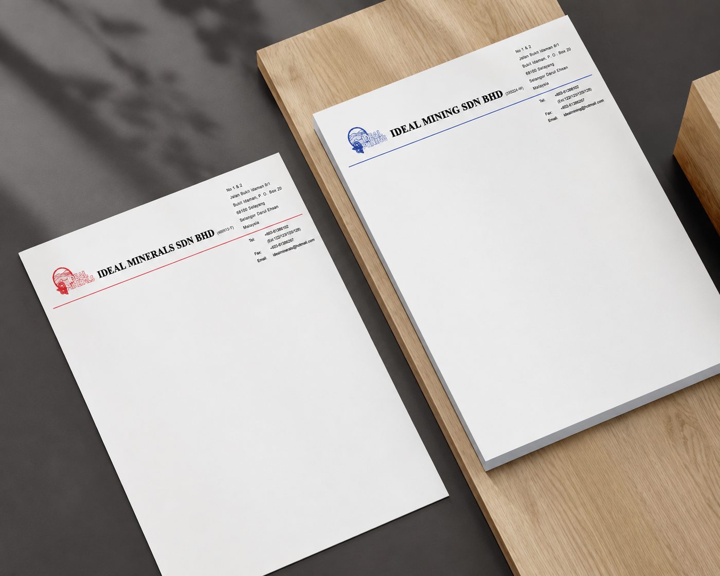 Ideal Minerals & Mining — Corporate Stationery project by Creads Solution